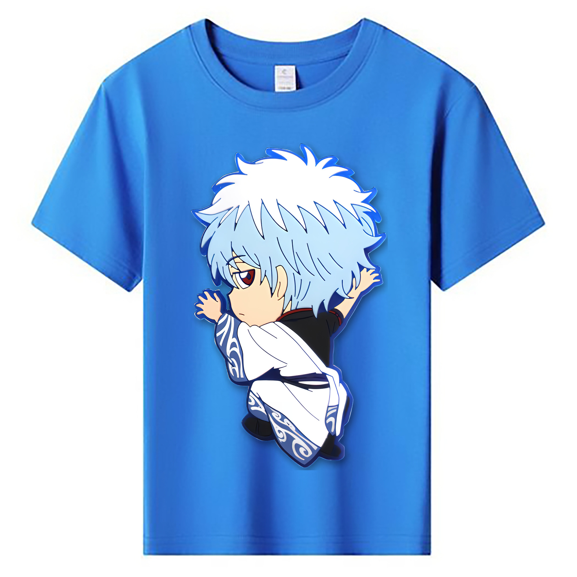（画像用） ぎんたま 坂田銀時（さかたぎんとき） 神楽 志村新八（しむら しんぱち） GINTAMA Sakata Gintoki Kagura Shimura Shinpachi 綿100％キッズTシャツ（フロントプリント）